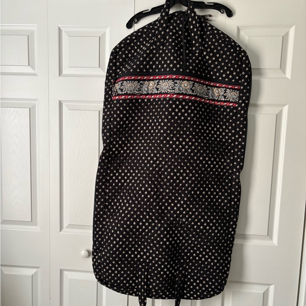Vera Bradley Black and Red Quilted Garment Bag - Picture 2 of 5